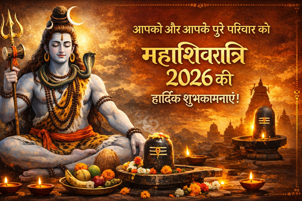 महाशिवरात्रि 2026 की हार्दिक शुभकामनाएं!