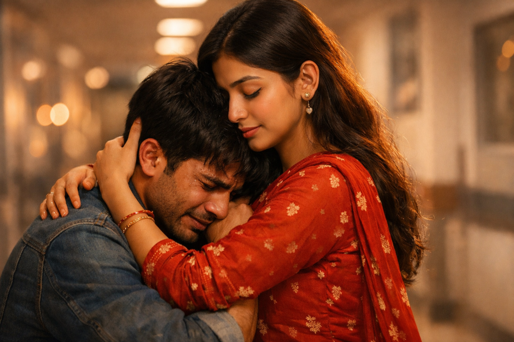 Hug Day 2026 emotional love story - couple sharing healing hug