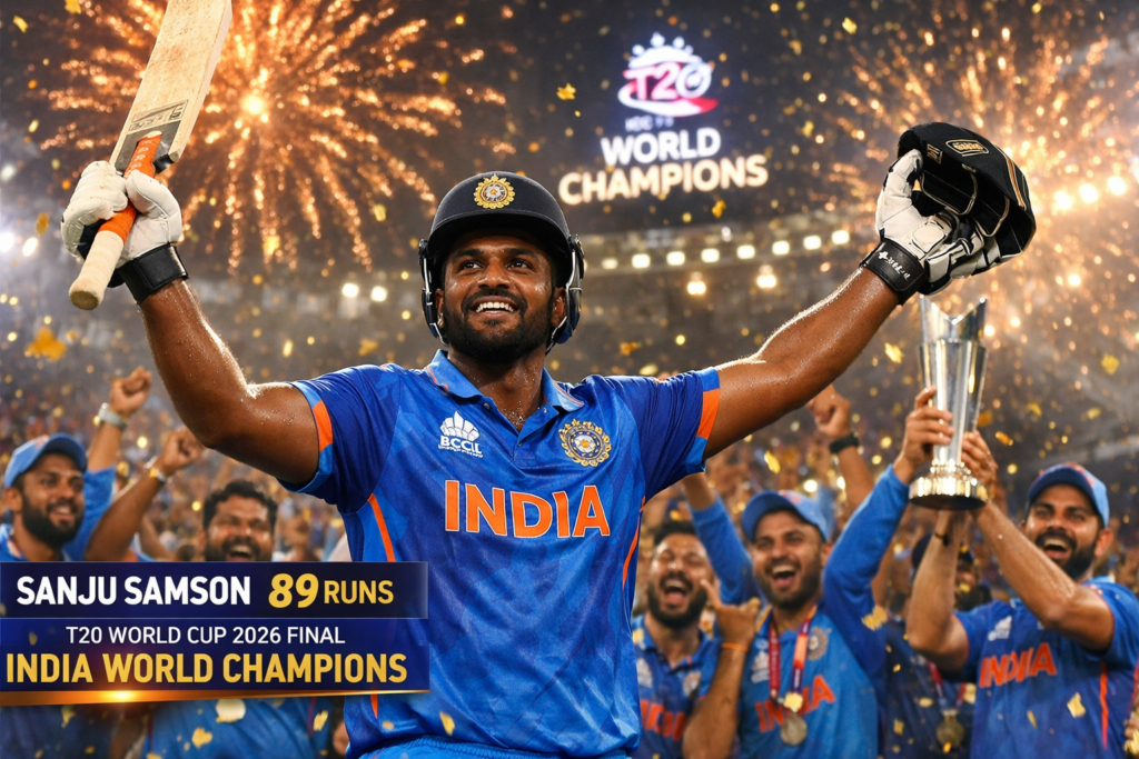 Sanju Samson T20 World Cup 2026 Final 89 runs India World Champion
